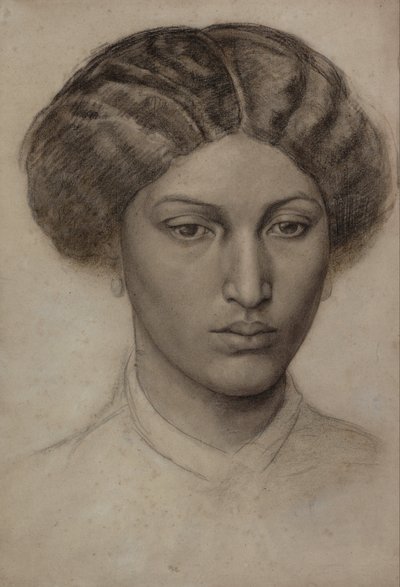 Kopf einer jungen Frau (Mrs. Eaton) von Dante Gabriel Charles Rossetti